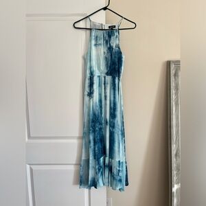 Blue midi dress